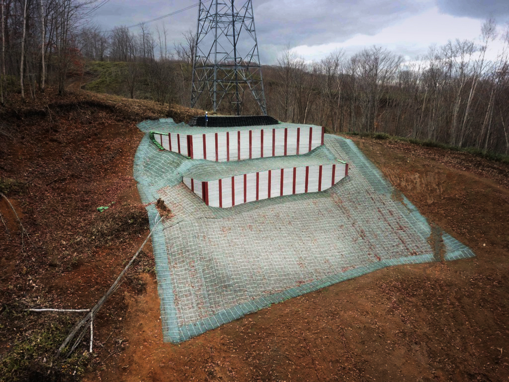 2024年 鉄塔土留補強工事